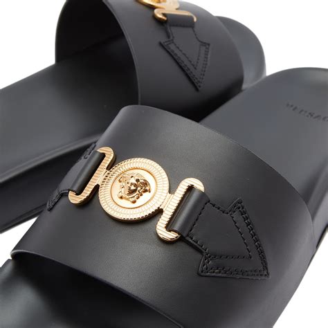 versace gold medusa pool slides|versace medusa platform pumps.